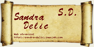 Sandra Delić vizit kartica